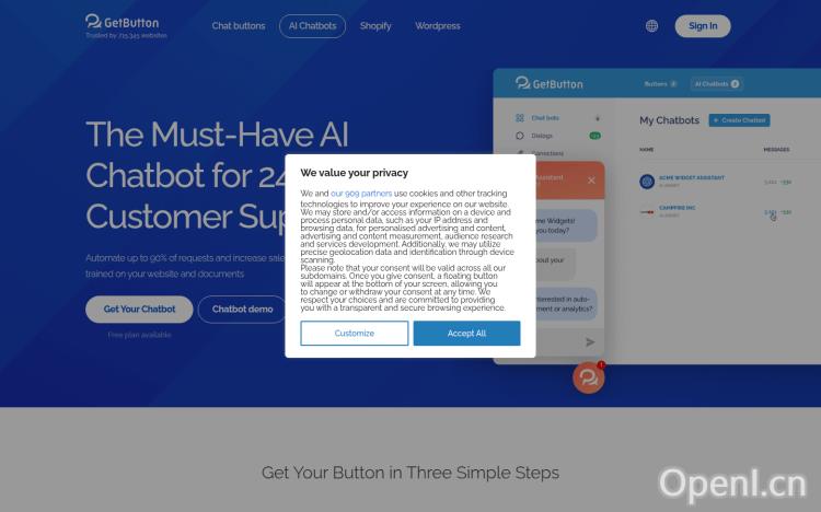 GetButton AI Chatbots