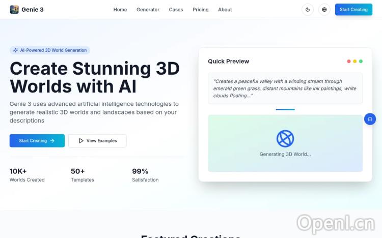 Genie 3 World Generator