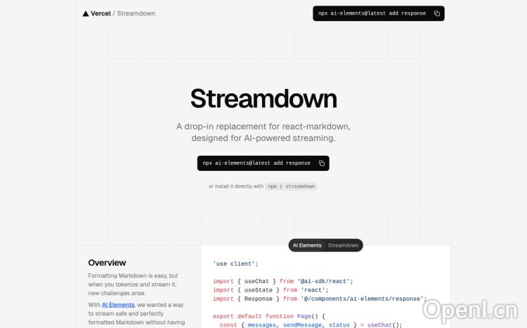 Streamdown