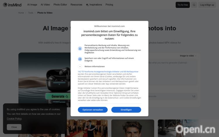 insMind Image to Video Converter