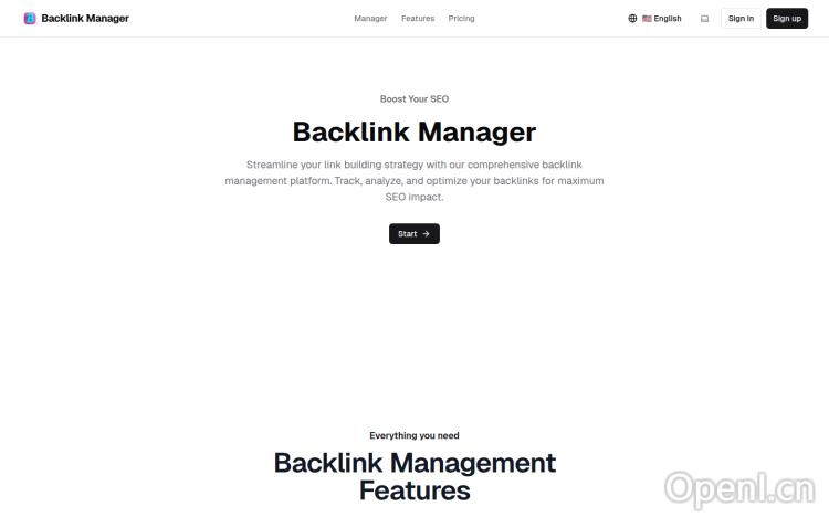 Backlink Manager