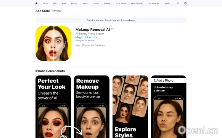 Makeup Removal AI