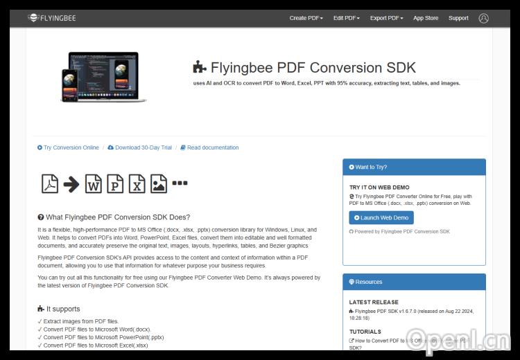 Flyingbee PDF Conversion SDK