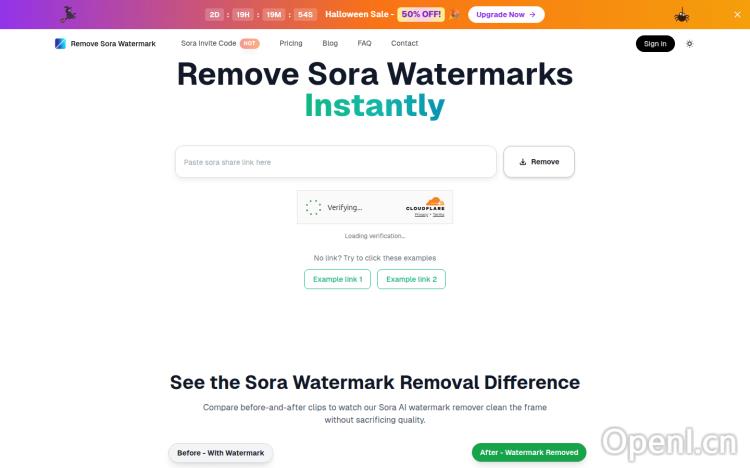 Remove Sora watermarks