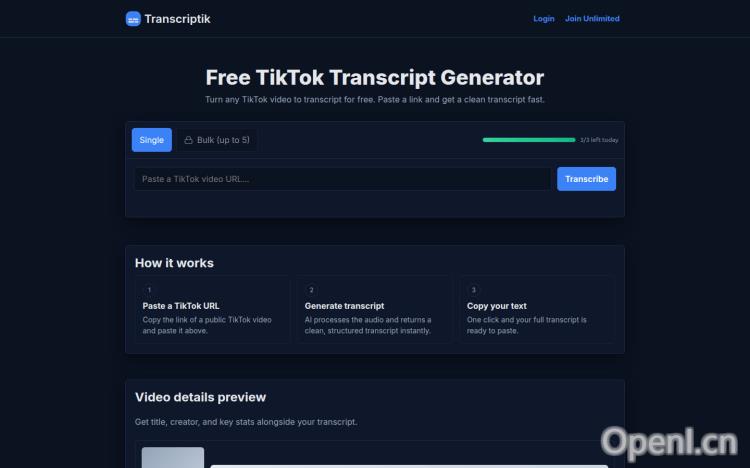 Transcriptik AI