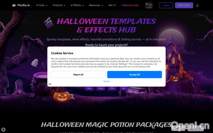 Media.io Halloween AI Generator