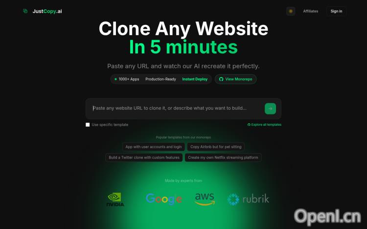 Clone any website in 5 minutes