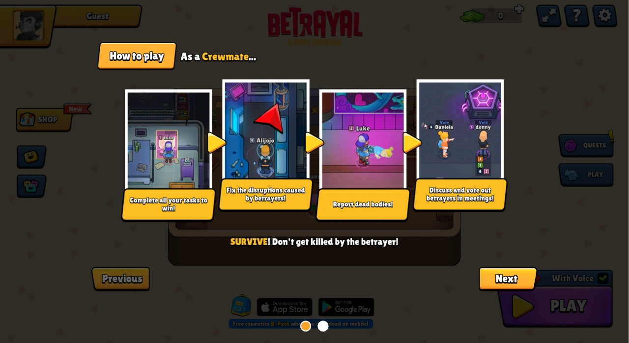 Betrayal.io：一款免费的多人在线社交推理游戏