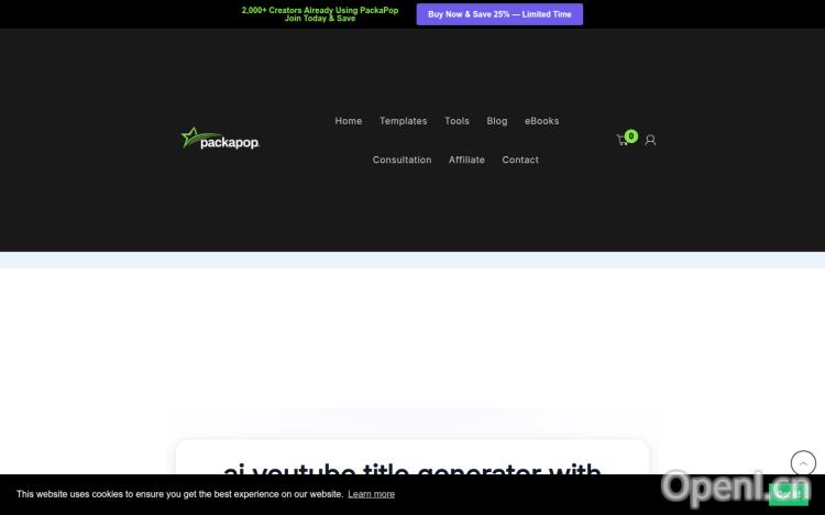 AI YouTube Title Generator with Emojis – PackaPop