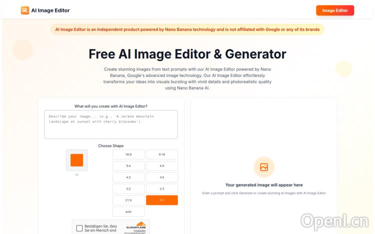 Free AI Image Editor & Generator | Powered by Nano Banana AI