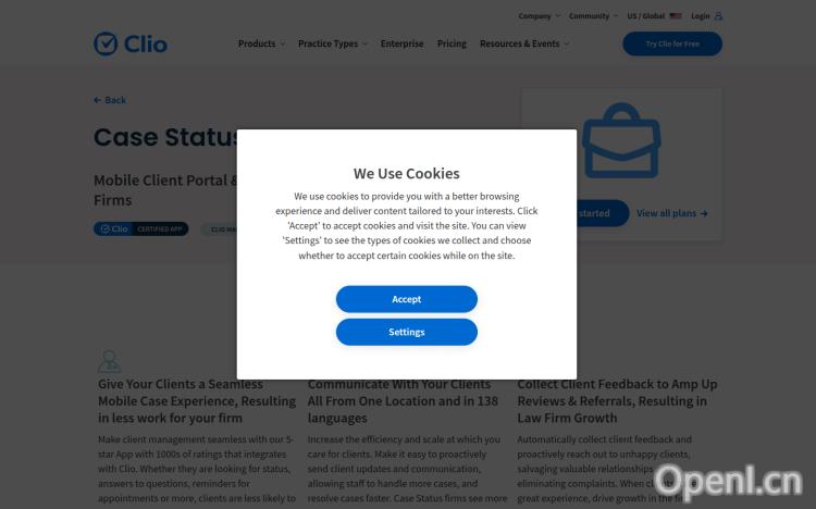 Clio and Case Status Integration