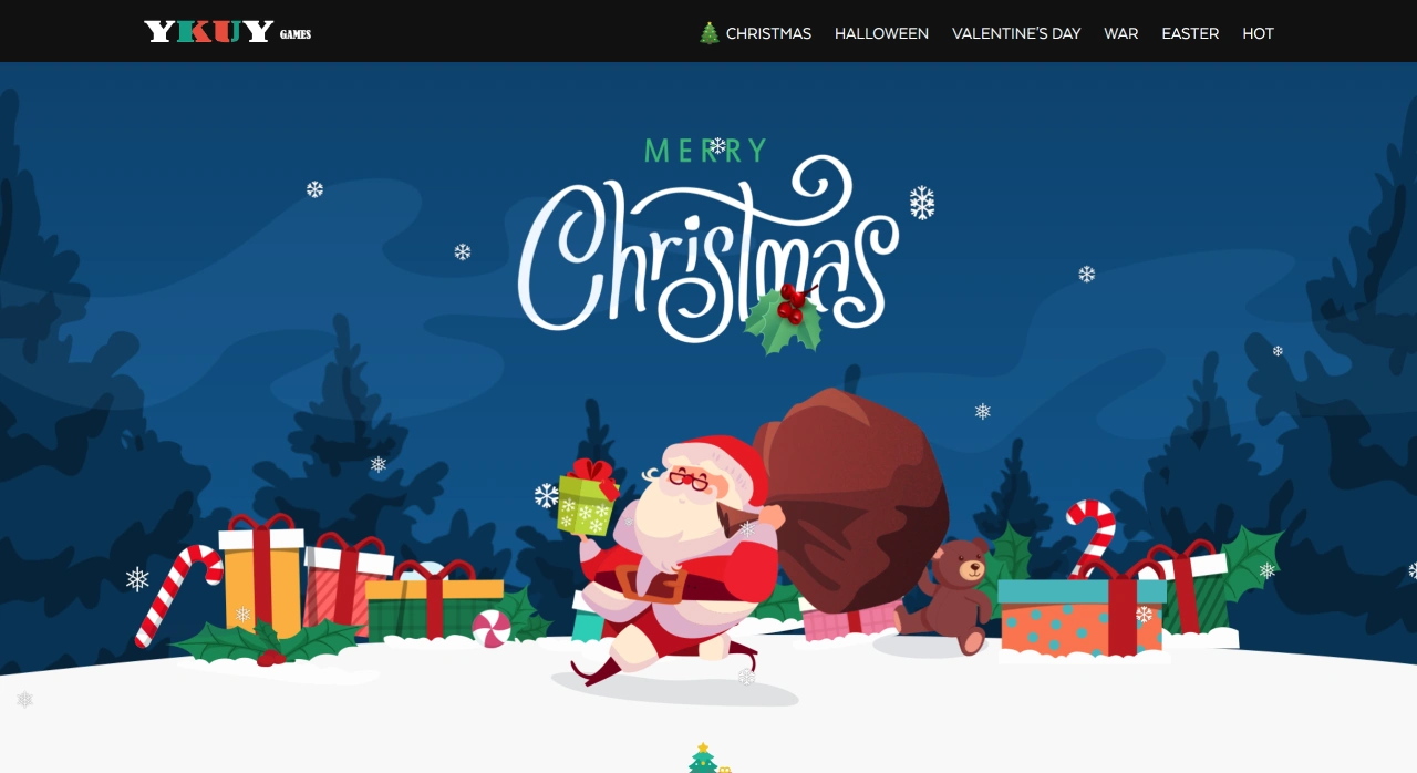 YkuY Games：一个提供免费的在线圣诞游戏网站