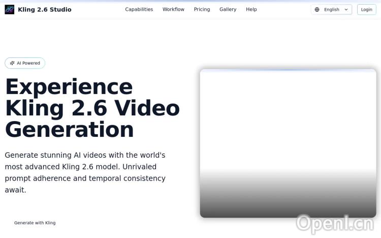 Kling 2.6 AI Studio