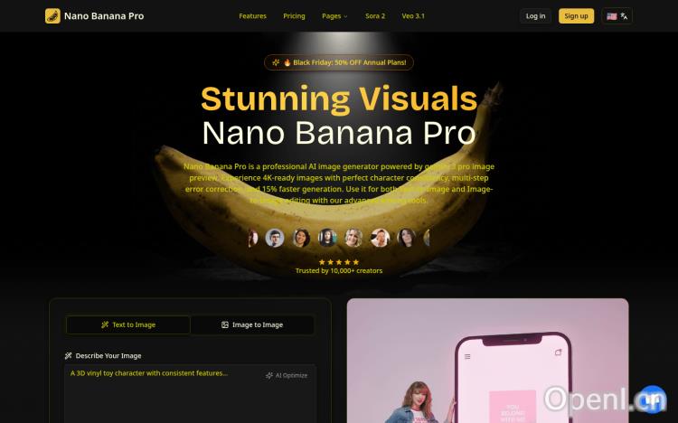 Nano Banana Pro | Free AI Image Generator for Stunning Visuals