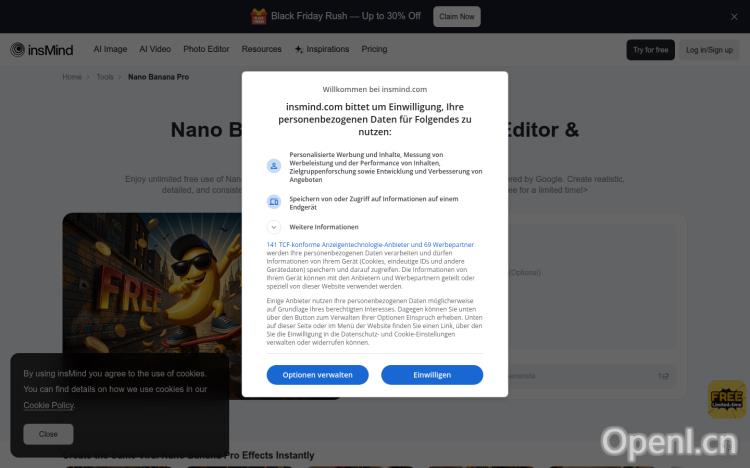 Nano Banana Pro in insMind