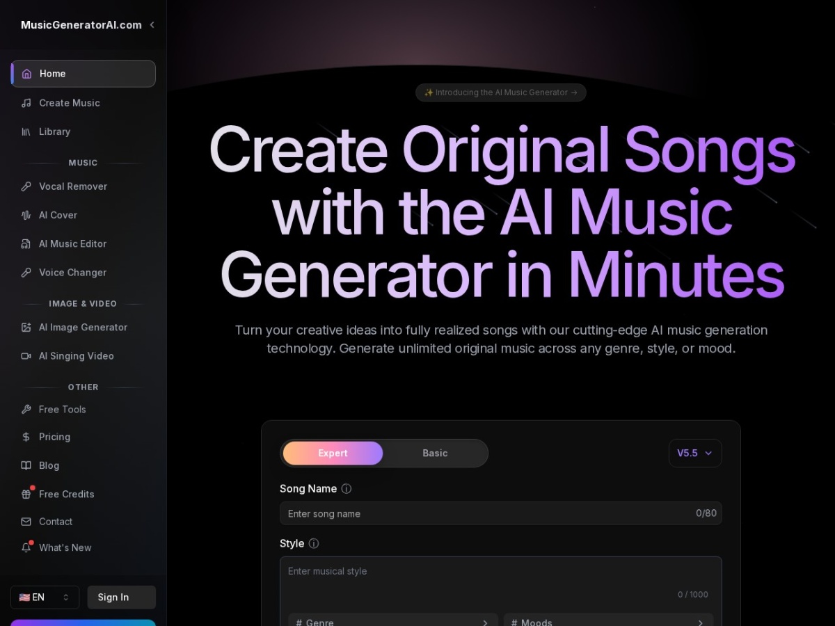 AI Music & Song Generator