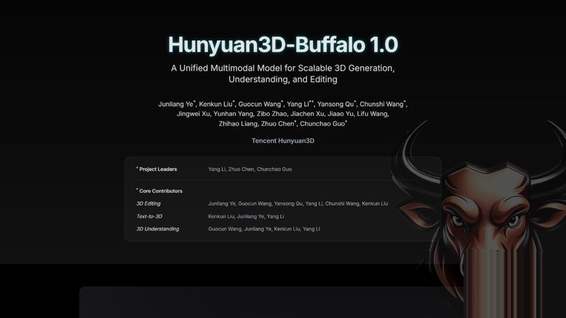 Hunyuan3D-Buffalo 1.0