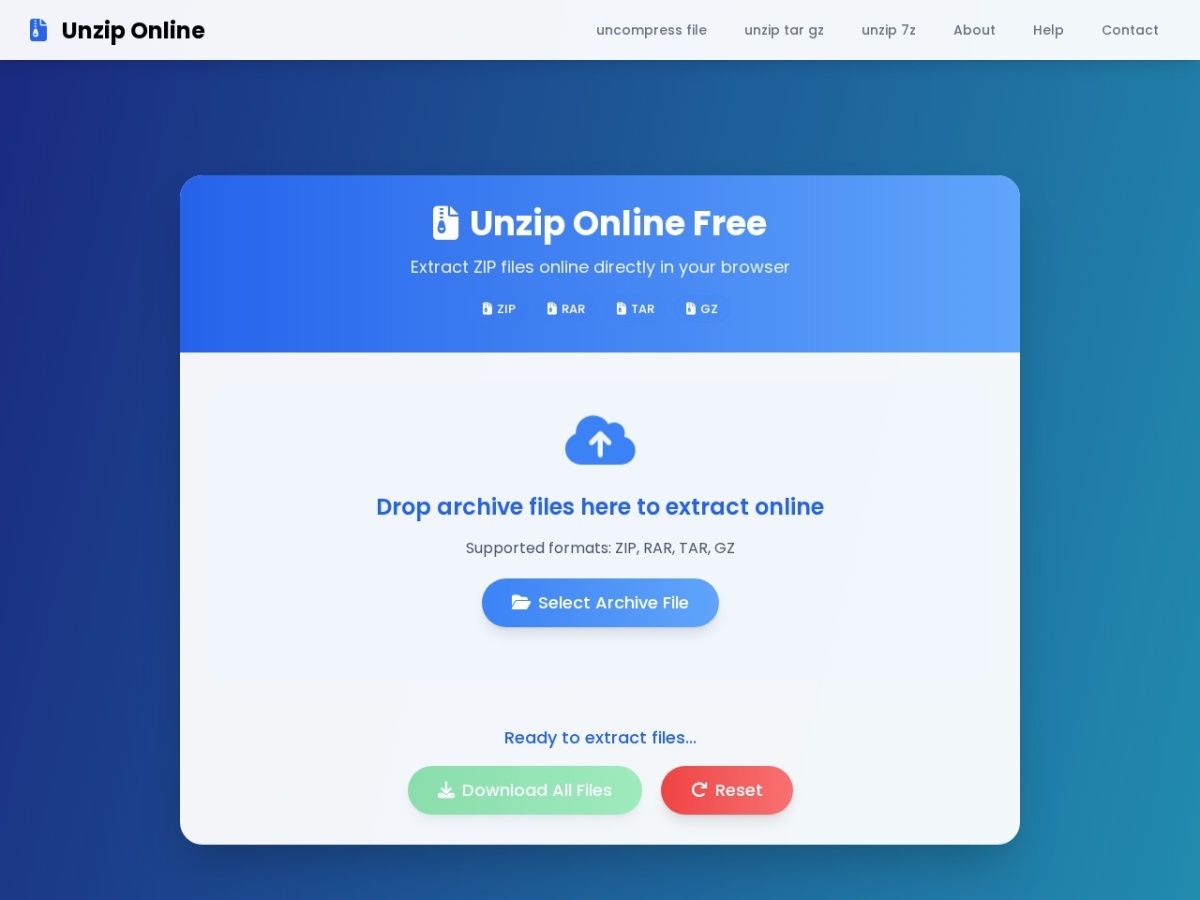 unzip online