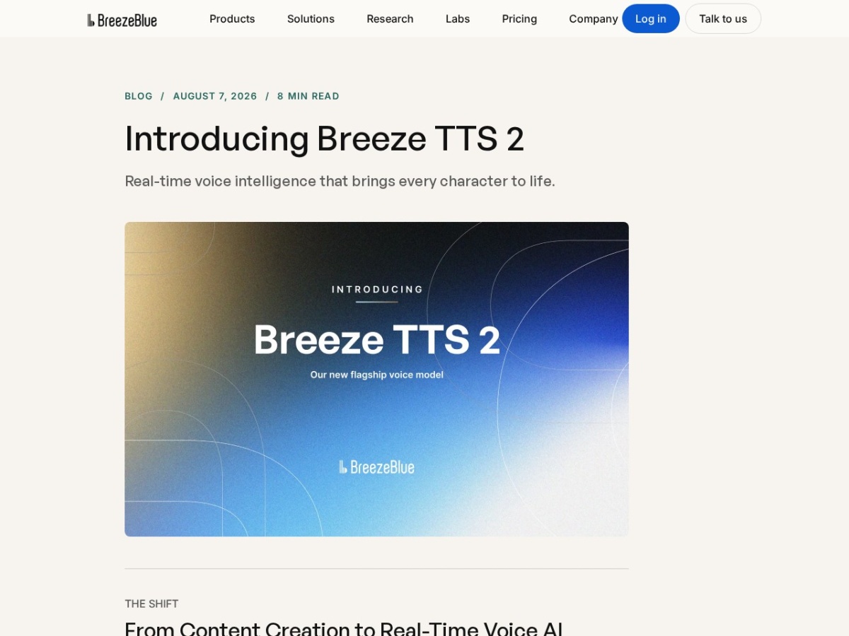 Breeze TTS 2