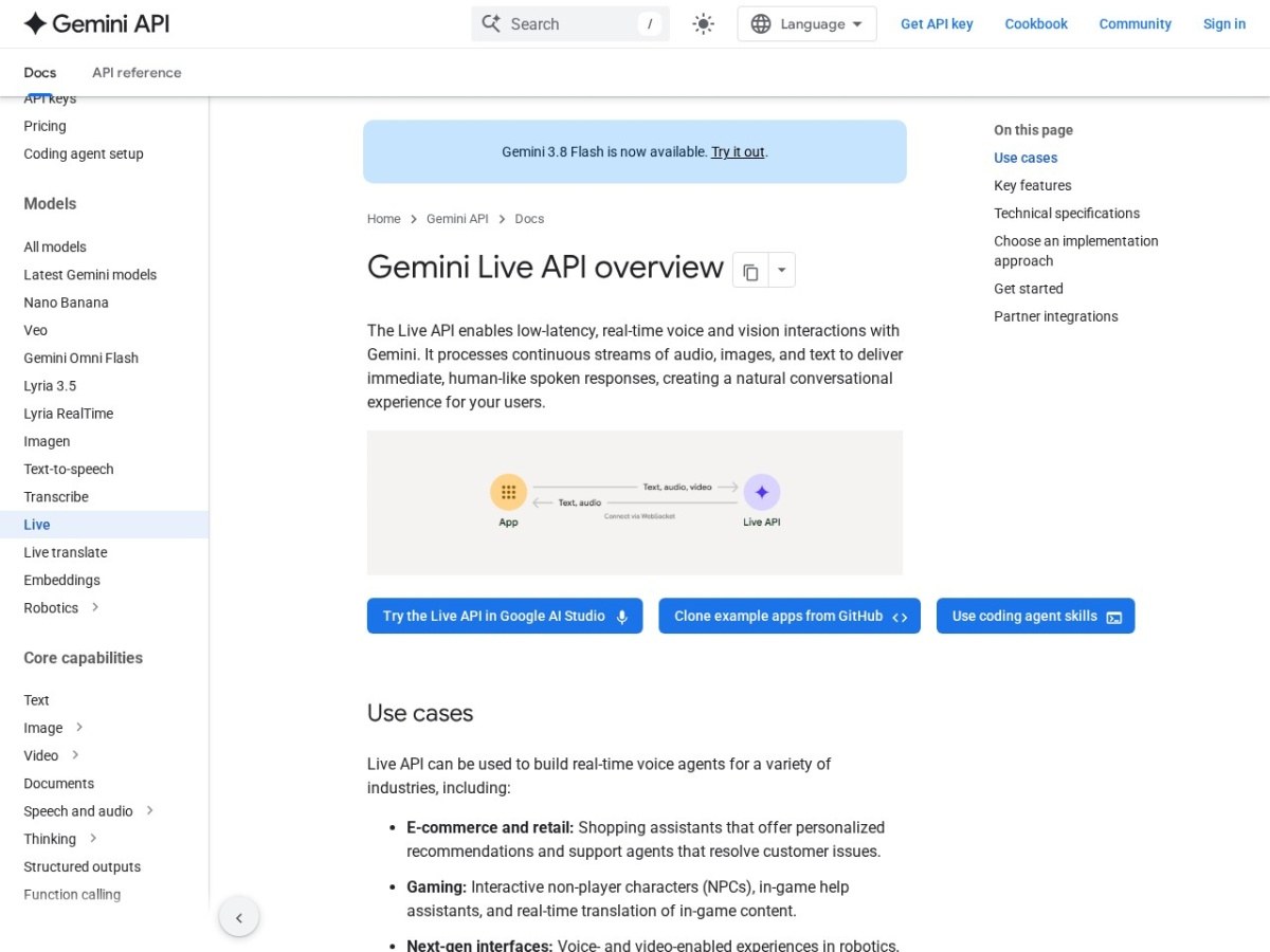 Gemini 3.8 Live