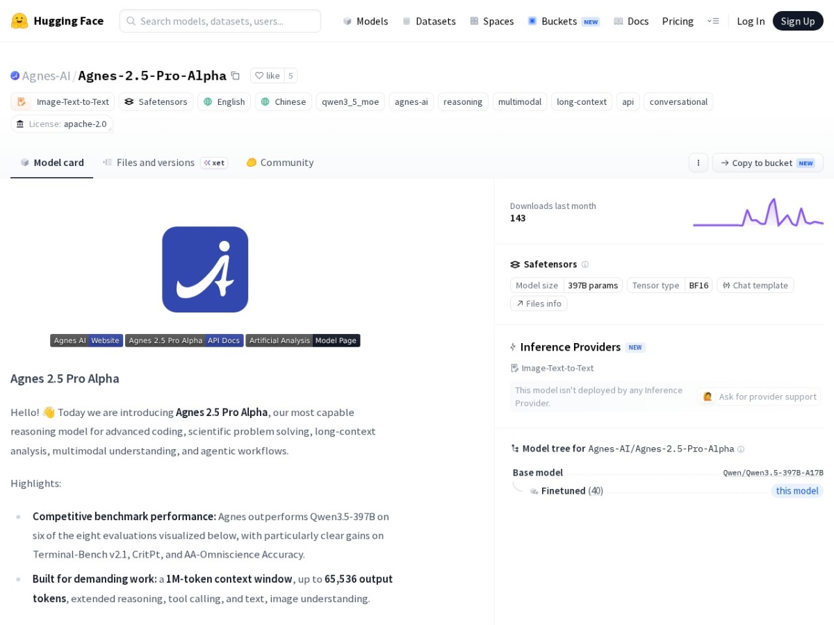 Agnes 2.5 Pro Alpha