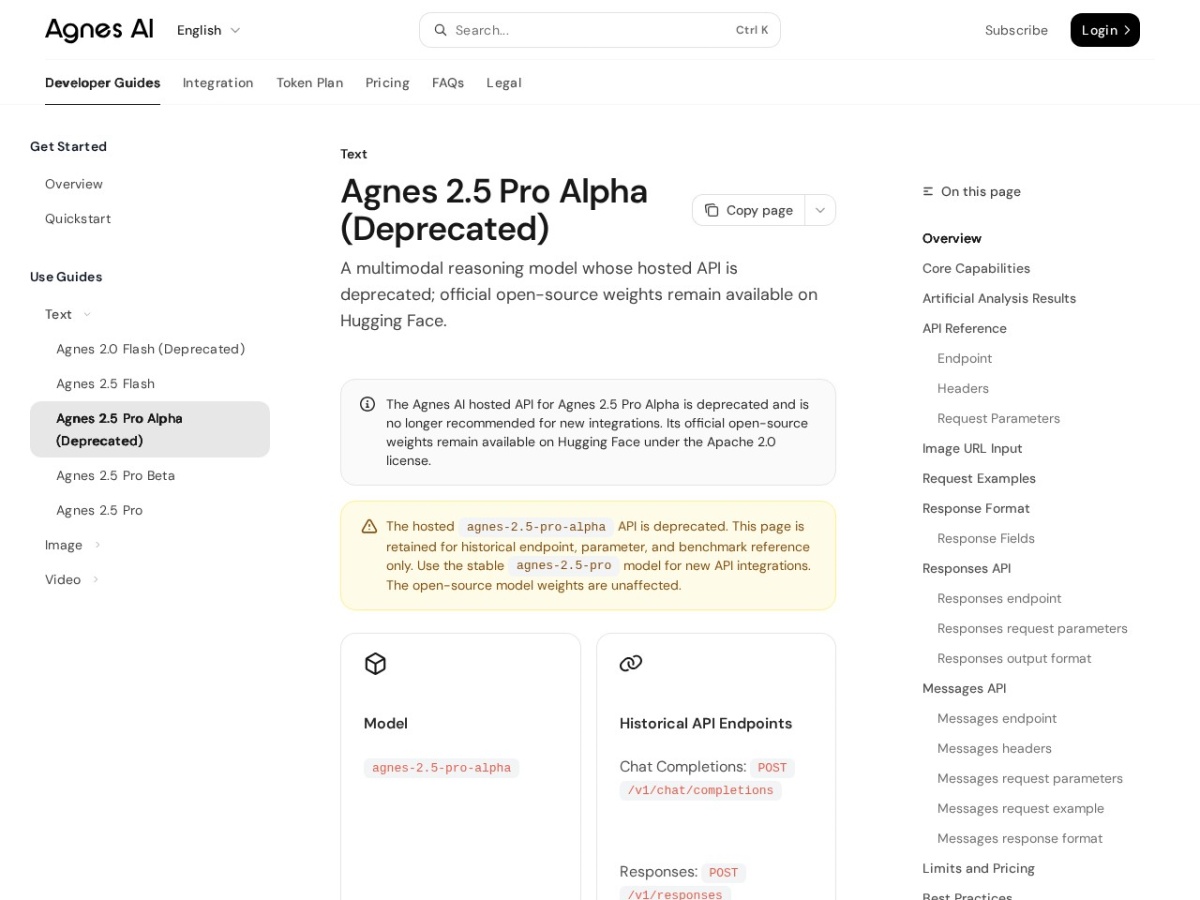 Agnes 2.5 Pro Alpha