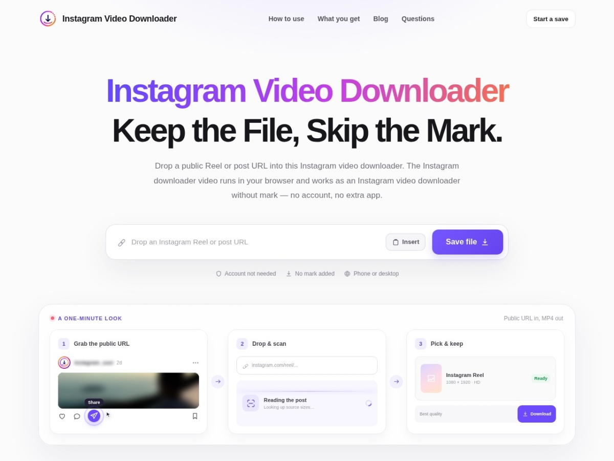 Instagram Video Downloader
