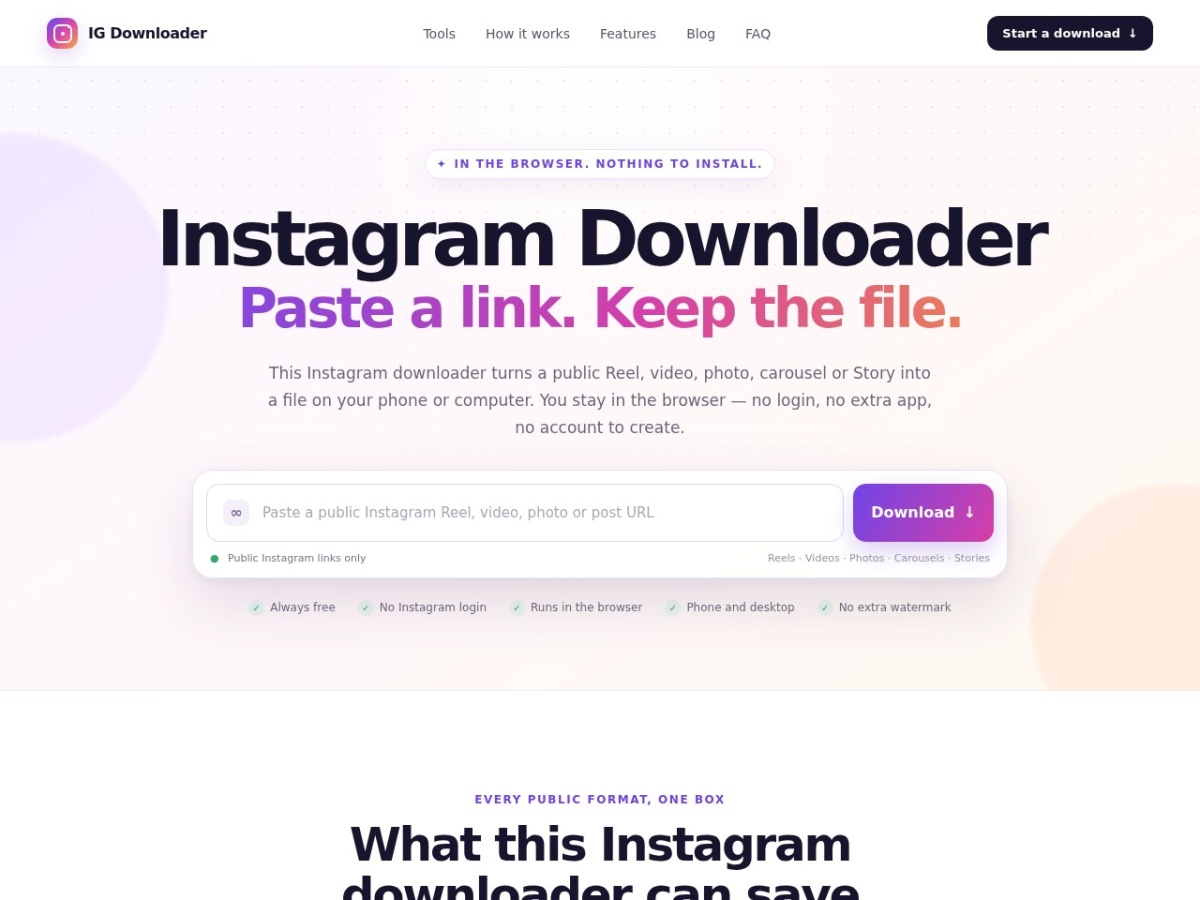 Instagram Downloader